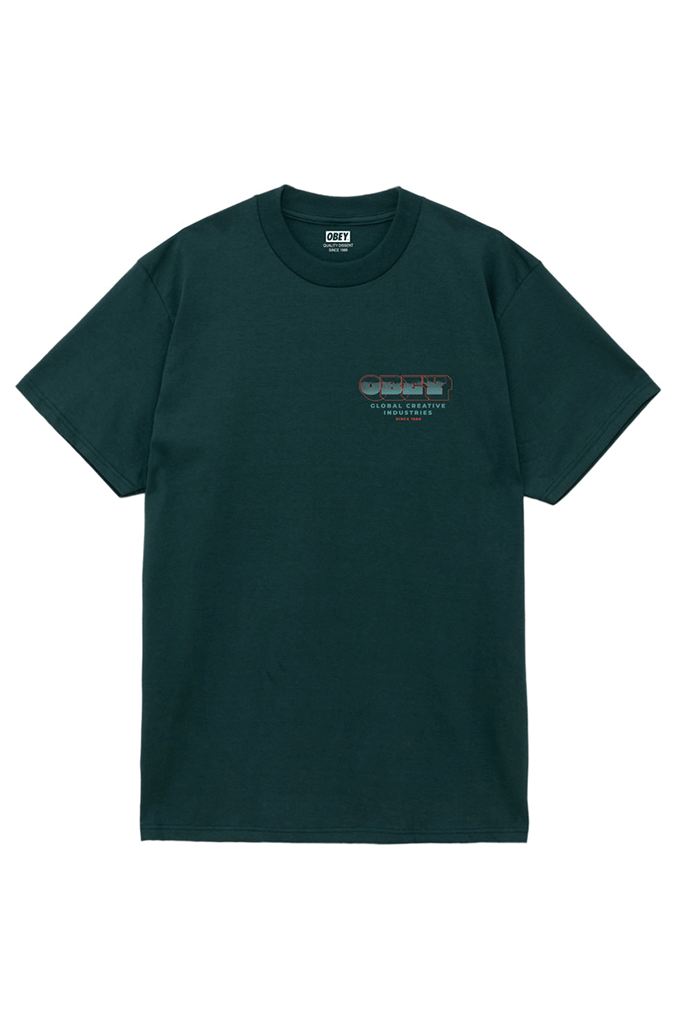 Obey Measure Twice Tee | Rainforest - Visual Media Number 2 of 2