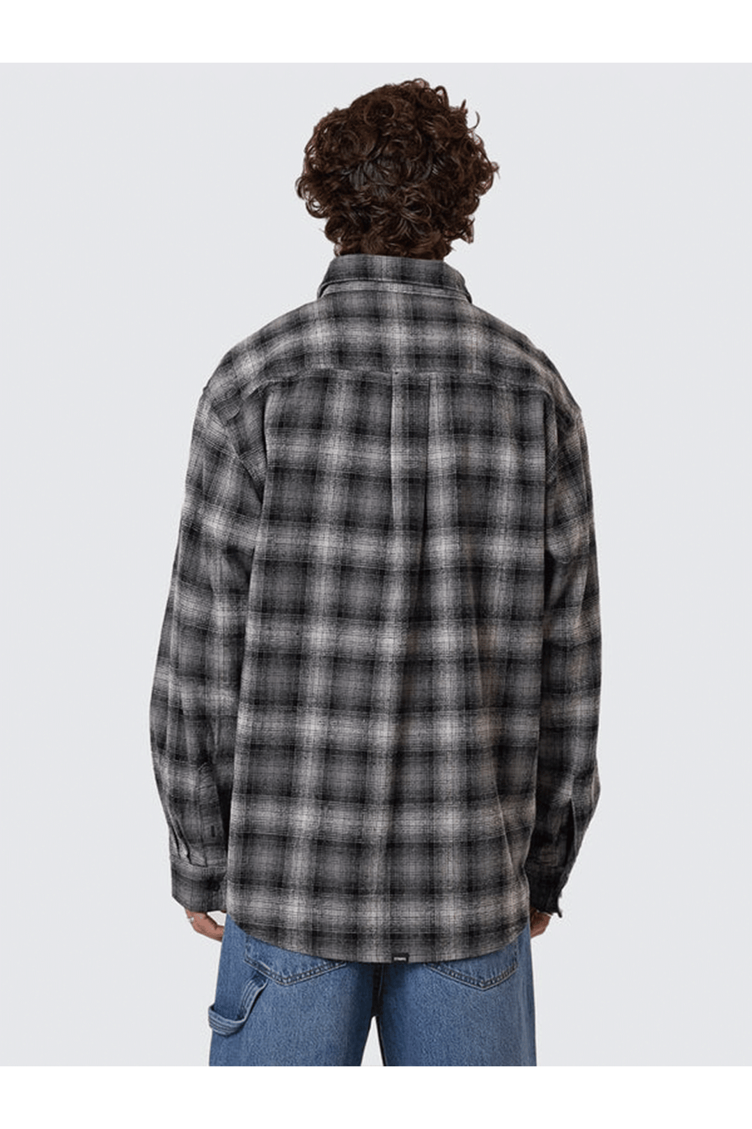 Barrio Long Sleeve Flannel Shirt | Black - Visual Media Number 2 of 2