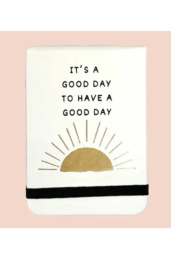 It's A Good Day Leatherette Pocket Journal - Main Image Number 1 of 1