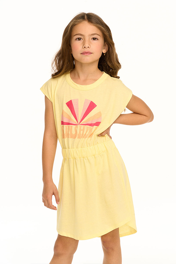 Sunshine Rays Tank Dress | Yellow - Main Image Number 1 of 1