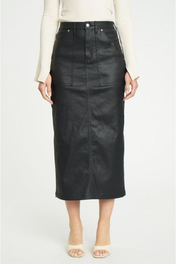 Sweetheart Skirt | Coated Asphalt - Main Image Number 1 of 3