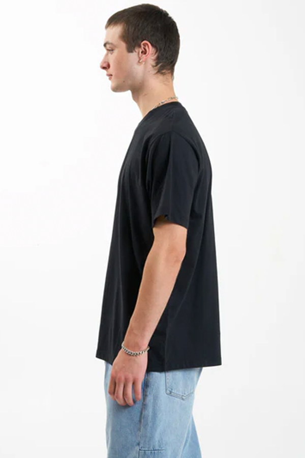 Minimal Thrills Merch Fit Tee | Washed Black - Visual Media Number 2 of 4