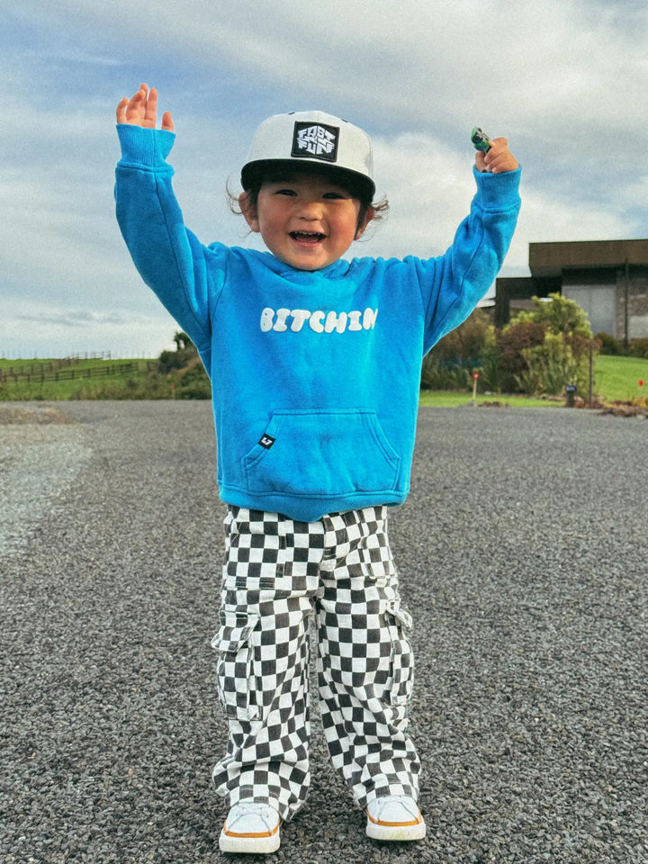 Checkered Baggy Cargo Pants - Thumbnail Image Number 1 of 2
