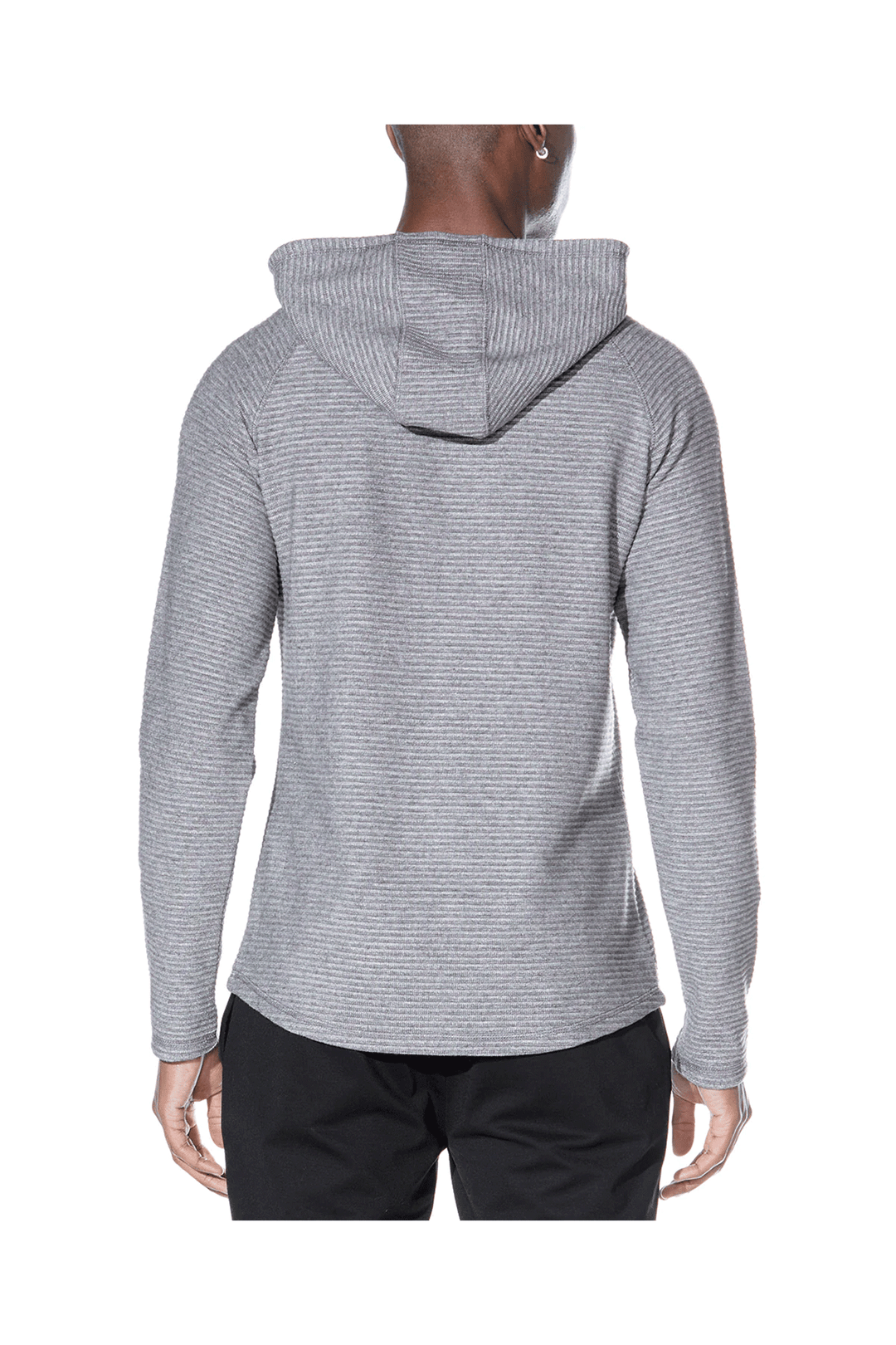 Wolfe Waffle Knit Hoodie | Heather Charcoal - Visual Media Number 3 of 3