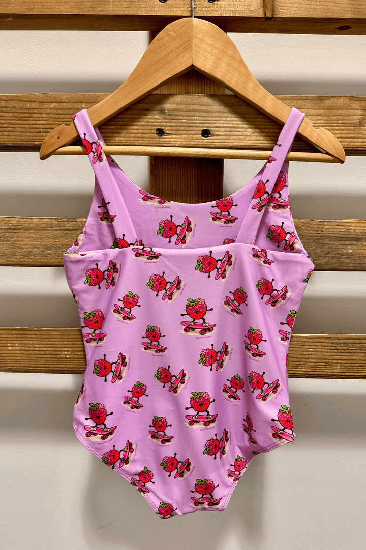 Skater Girl Swimsuit | Pink - Thumbnail Image Number 2 of 3
