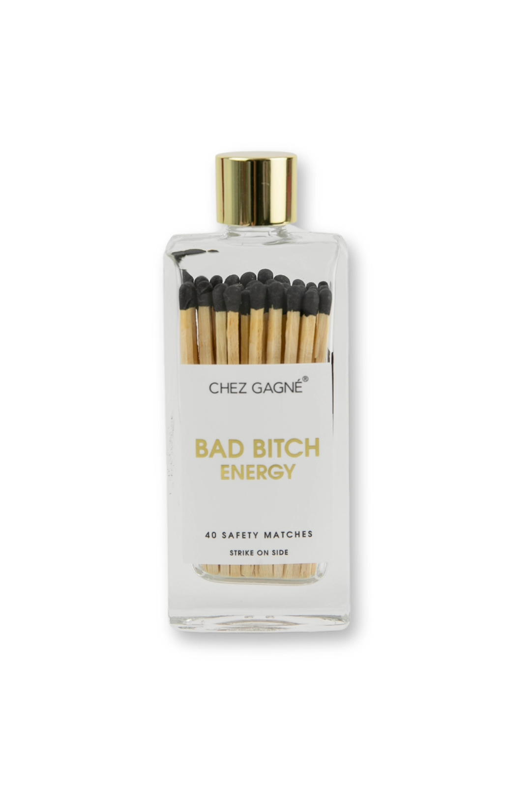 Bad Bitch Energy Glass Bottle Matches - Visual Media Number 1 of 1