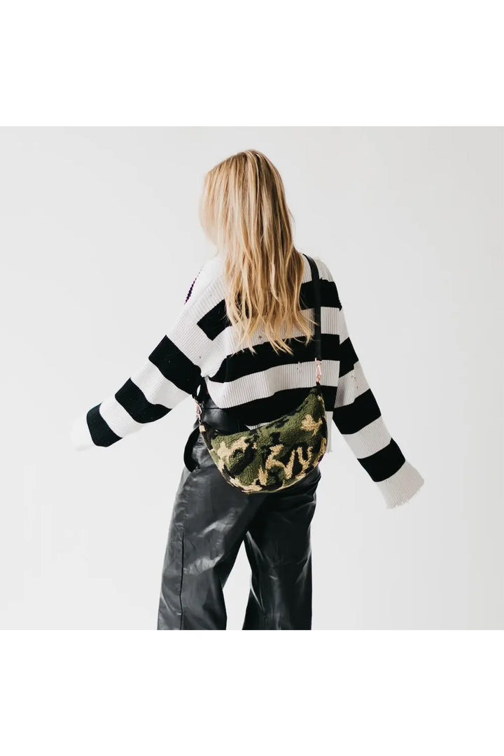 Shirley Sherpa Crossbody Bag | Camo - Thumbnail Image Number 1 of 2

