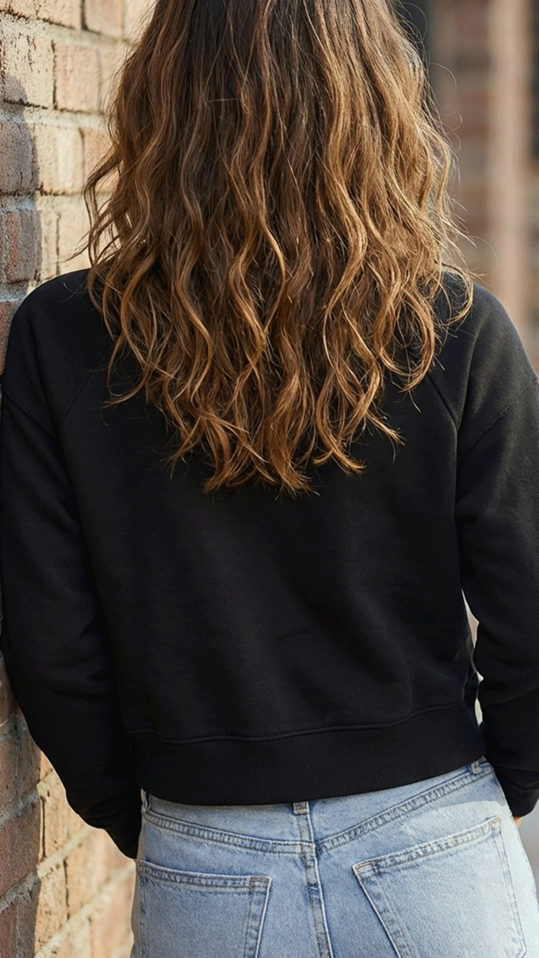 Music Sounds Better Crop Sweatshirt | Dark Grey - Visual Media Number 3 of 3