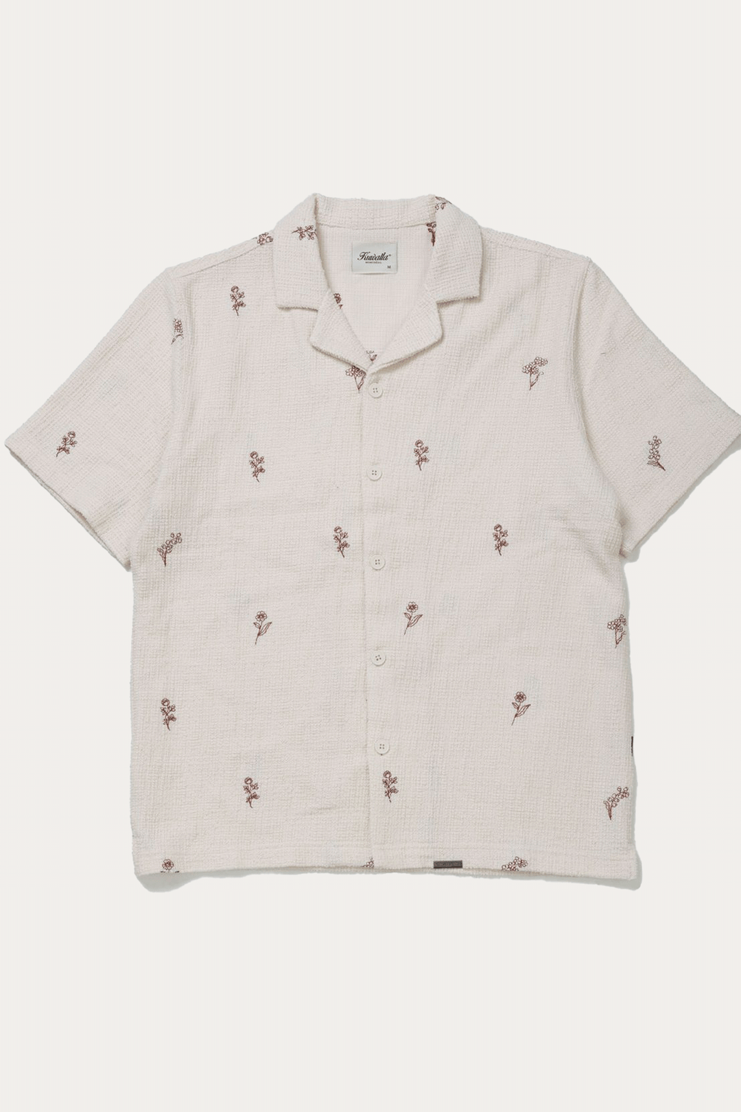 Embroidered Floral Shirt | Beige - Visual Media Number 1 of 1