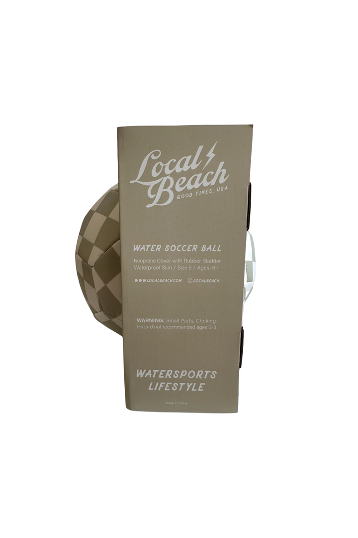 Beach Soccer Ball | Tan Checkered - Thumbnail Image Number 2 of 2
