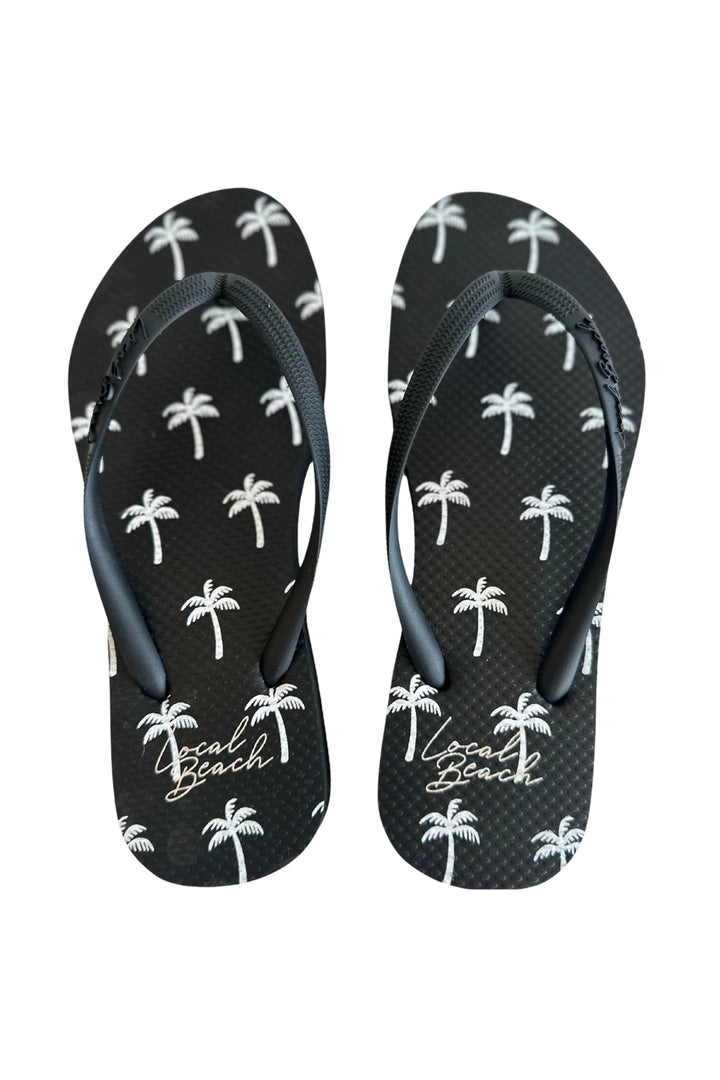 Classics Palms Flip Flops | Black - Thumbnail Image Number 1 of 2
