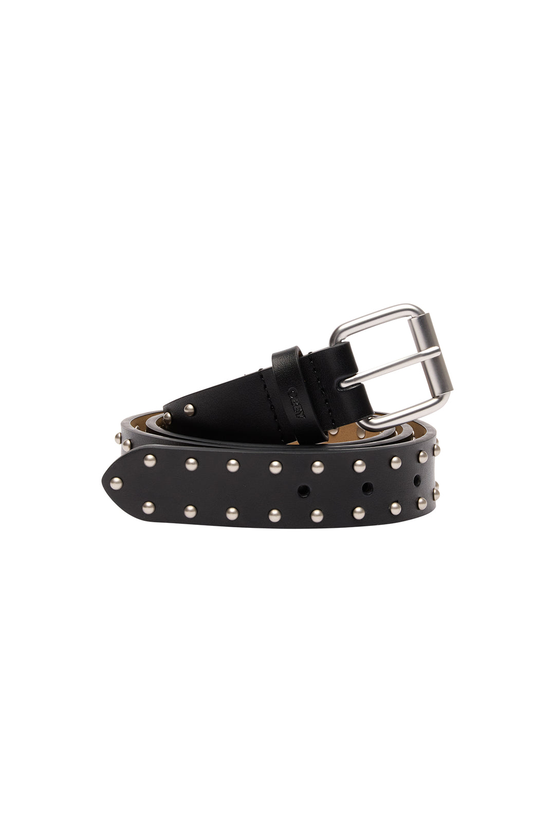 Mini Dome Studded Belt | Black - Visual Media Number 1 of 1
