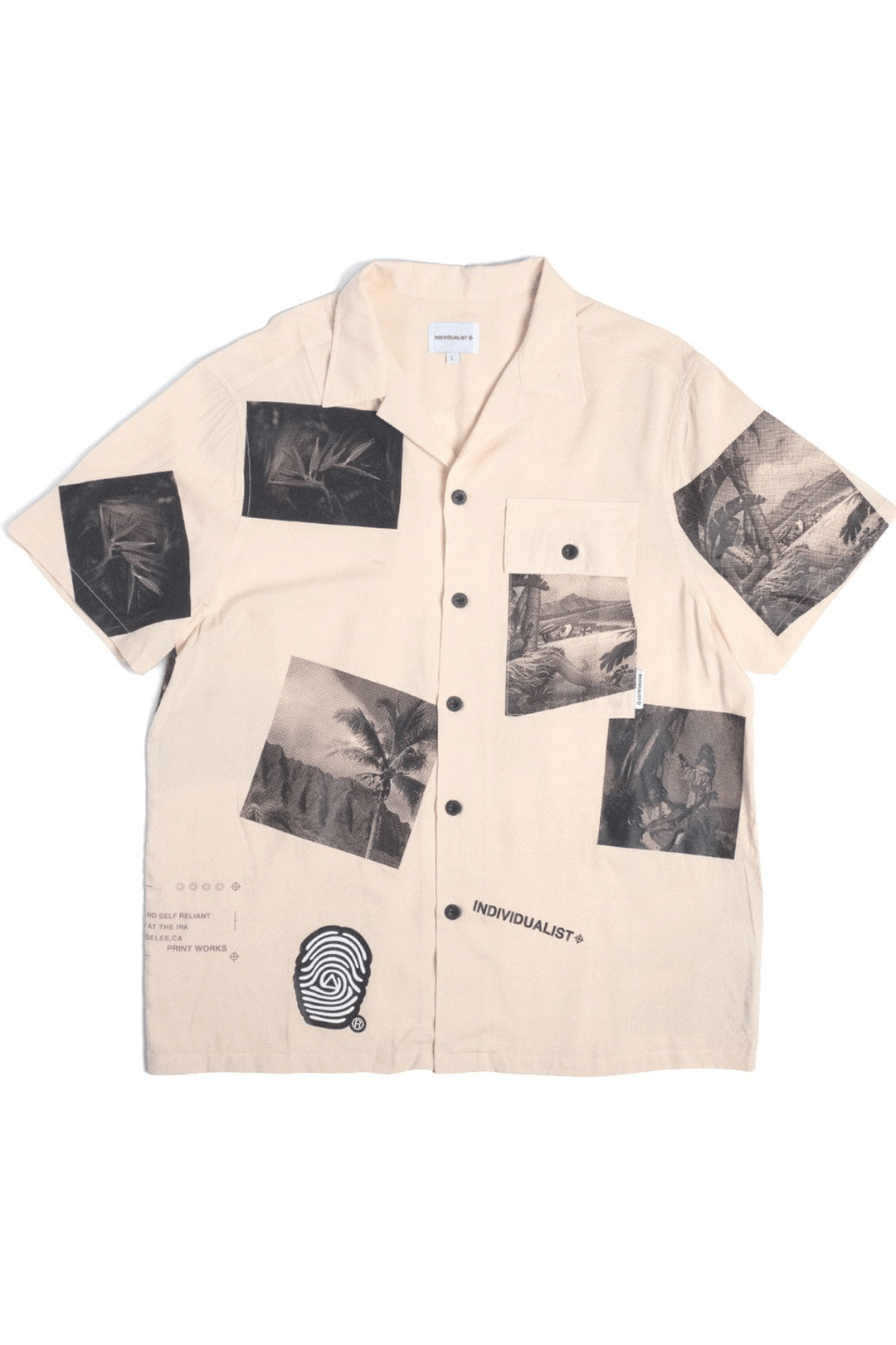 Paradise Cotton Button Up | Ivory - Visual Media Number 1 of 2