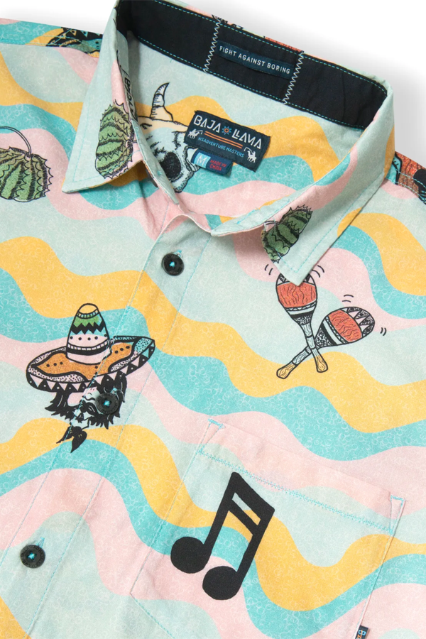 Ay Caramba 7 Seas Button Up | Pink - Visual Media Number 3 of 4