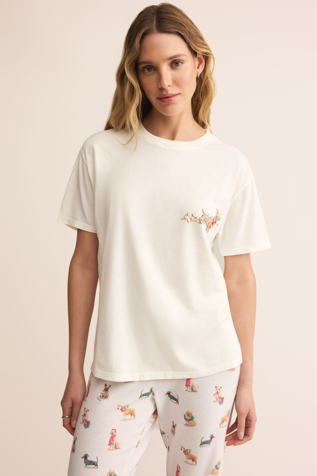 Bestie Boyfriend Tee | Sea Salt - Visual Media Number 1 of 3