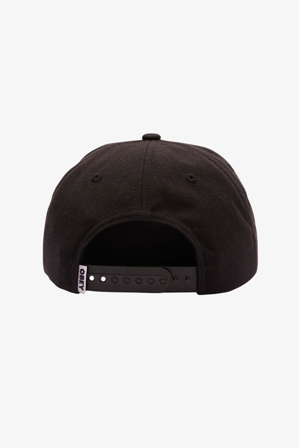 Obey Lowercase 6 Panel Classic | Black - Main Image Number 2 of 2
