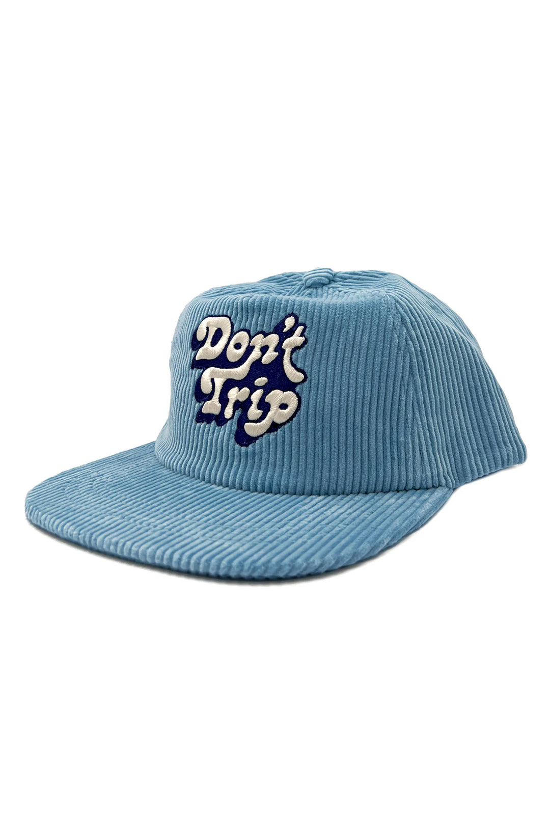 Don't Trip Corduroy Snapback Hat | Blue - Visual Media Number 1 of 1