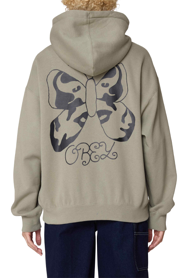 Butterfly Baggy Relaxed Hoodie | Shadow - Thumbnail Image Number 2 of 2
