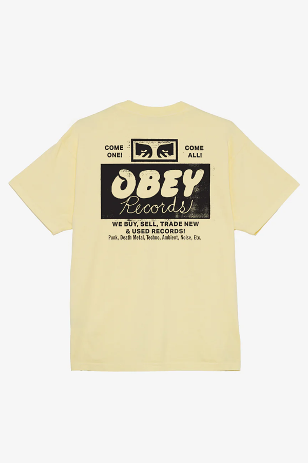 Obey Records Buy Sell Tee | Anise Flower - Visual Media Number 1 of 2