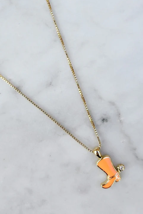 Struttin Necklace | Orange - Visual Media Number 1 of 1