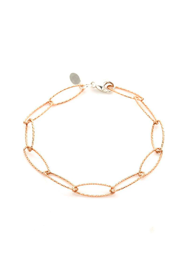 Lisbon Diamond Cut Bracelet | Rose Gold - Visual Media Number 1 of 2