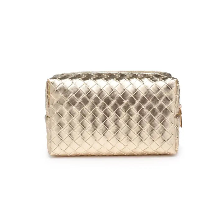 Cosmetic Pouch | Gold Weave - Thumbnail Image Number 3 of 4
