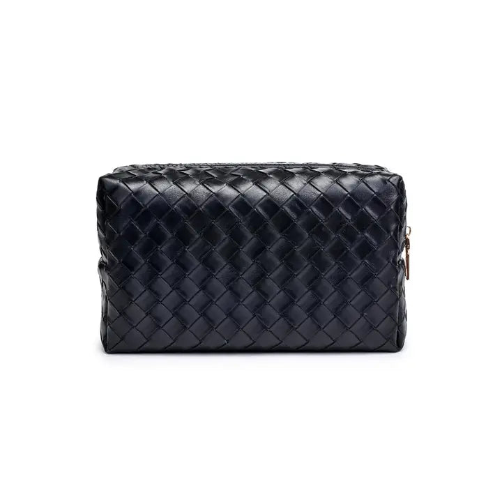 Cosmetic Pouch | Black Weave - Thumbnail Image Number 2 of 4
