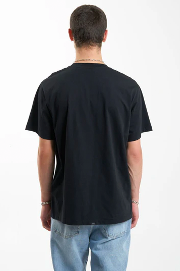 Minimal Thrills Merch Fit Tee | Washed Black - Visual Media Number 3 of 4