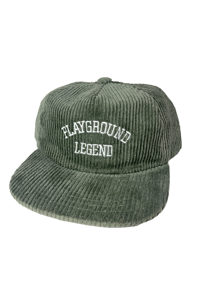 Playground Corduroy Hat | Green - Visual Media Number 1 of 1