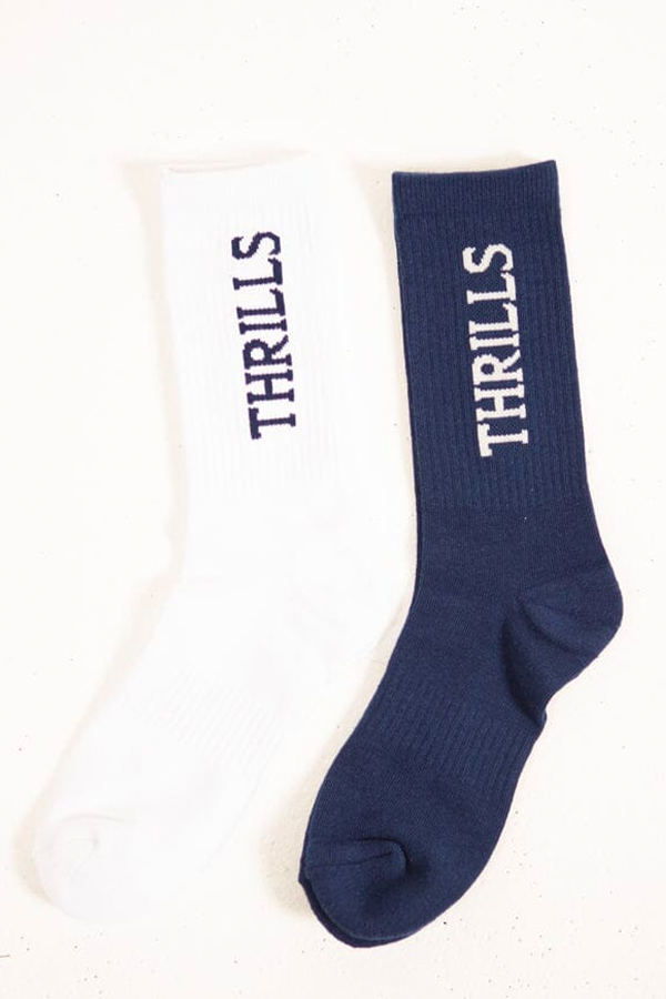 Chariot 2 Pack Sock | White/Eclipse - Main Image Number 1 of 1