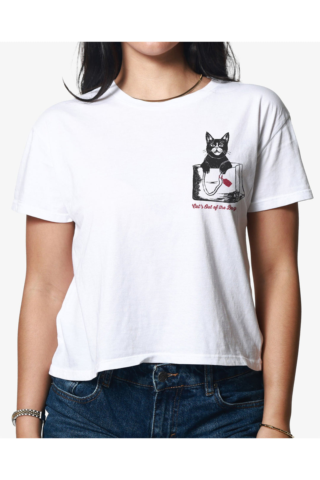 Cat's Out of the Bag Tee | Vintage White - Visual Media Number 1 of 1