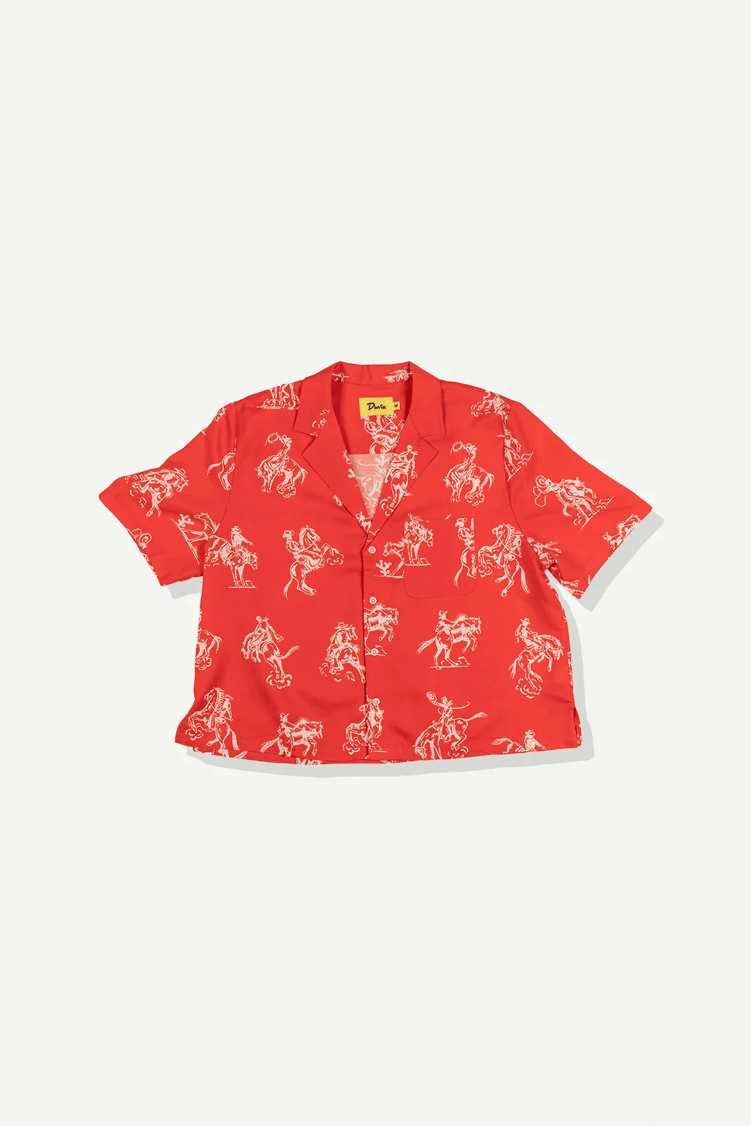 Cowboy Crop Button up | Red - Visual Media Number 2 of 3
