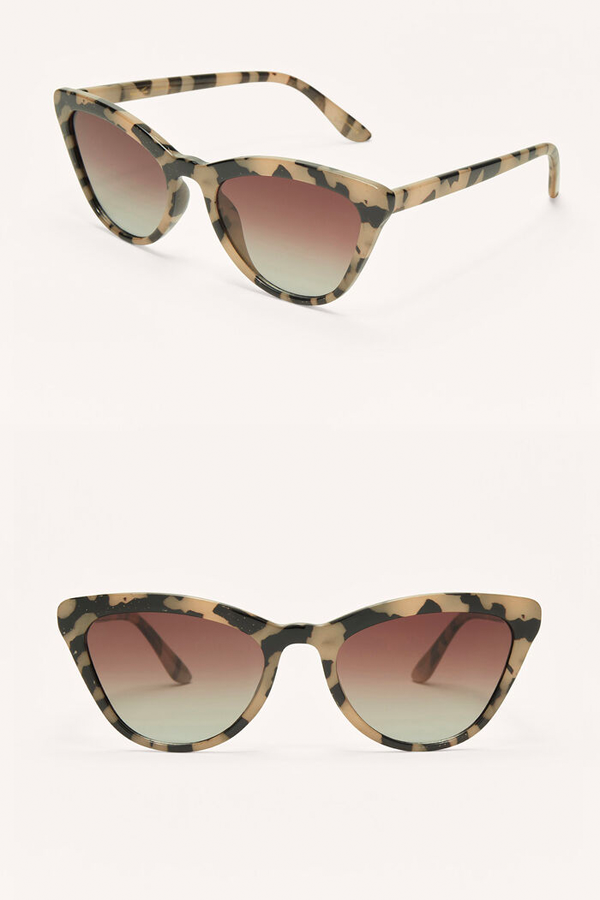 Rooftop Sunglasses | Brown Tortoise - Gradient - Main Image Number 2 of 2
