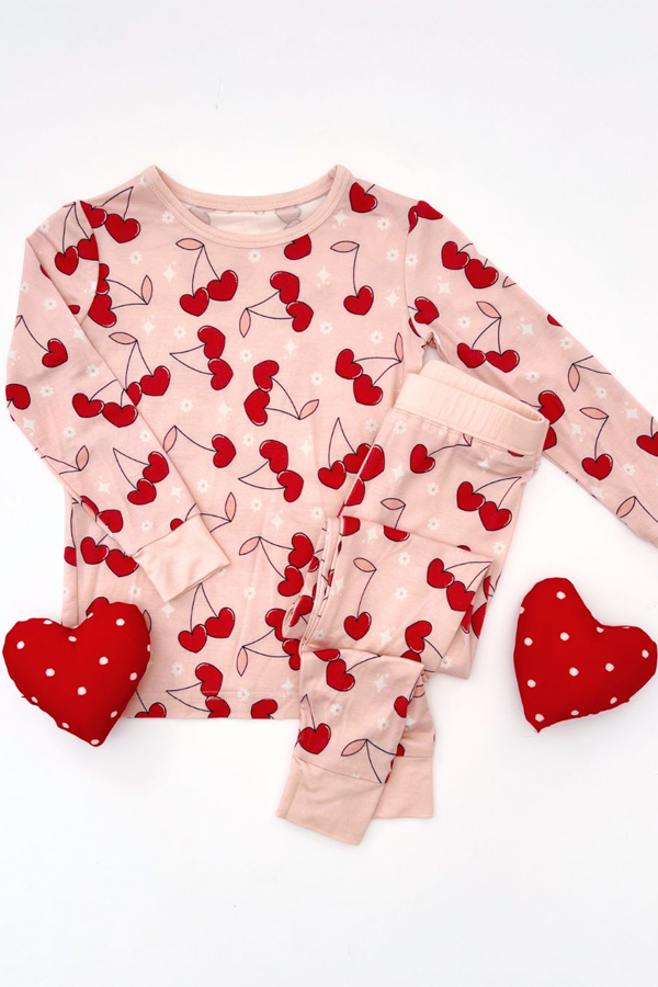 Cherry Heart Kids Bamboo Set - Visual Media Number 2 of 2