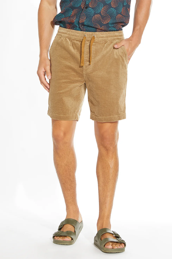 Chet 7&quot; Corduroy Short | Khaki - Thumbnail Image Number 1 of 3
