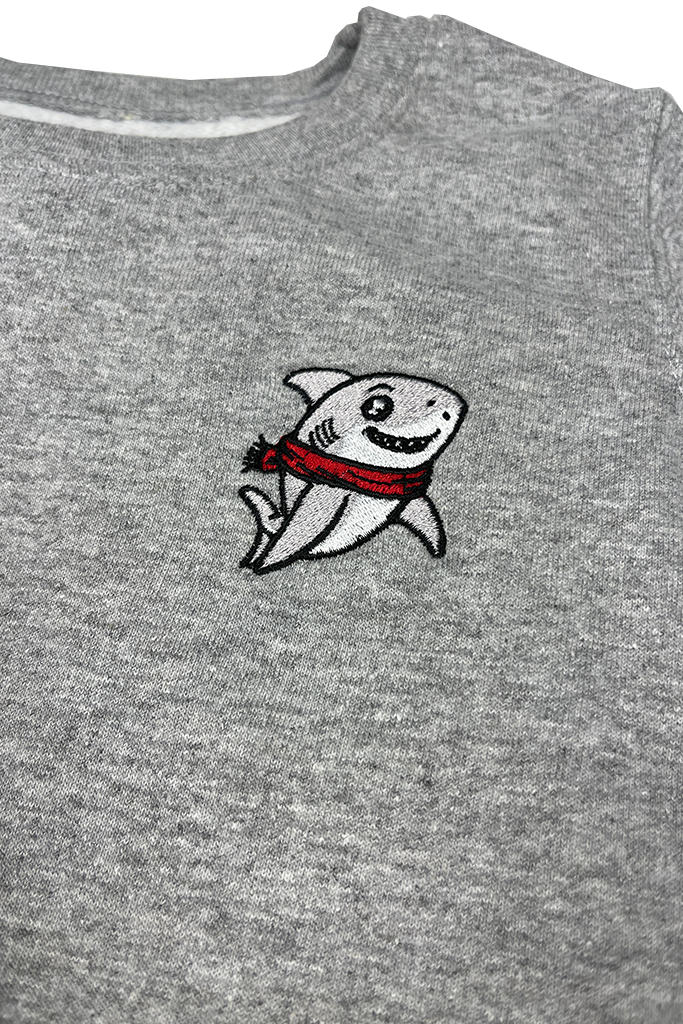 Shark Sweater | Heather Grey - Visual Media Number 2 of 2