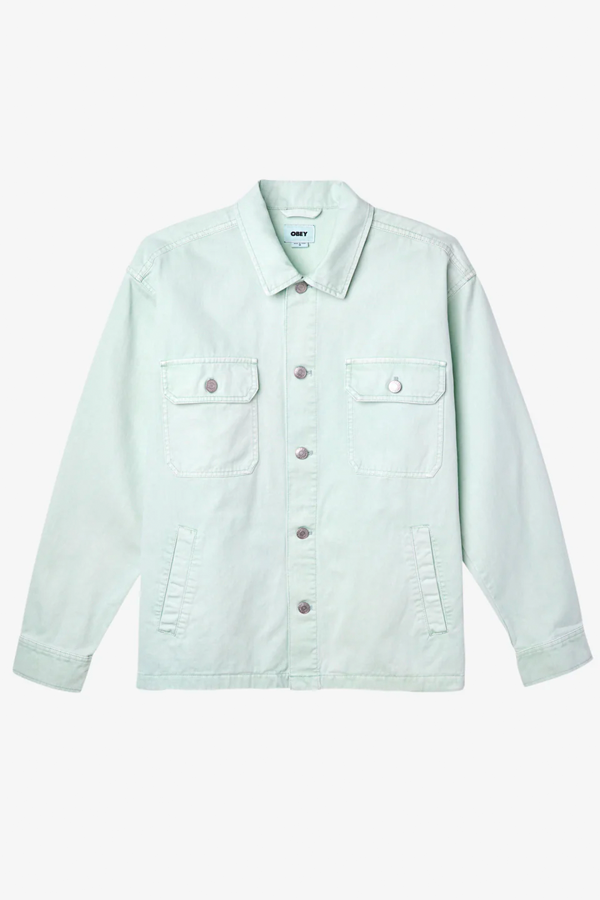 Division Shirt Jacket | Pigment Surf Spray - Visual Media Number 1 of 2