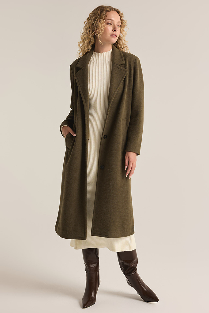 Conway Coat | Grape Leaf - Thumbnail Image Number 2 of 3
