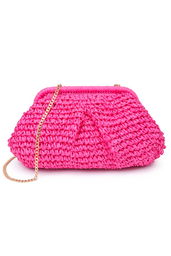 Sage Clutch | Fuchsia - Main Image Number 2 of 3