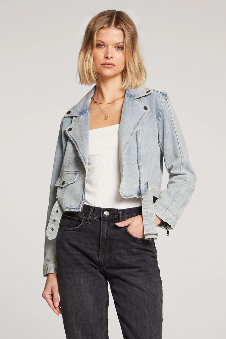 Stella Jacket | Stonewash Denim - Thumbnail Image Number 4 of 4
