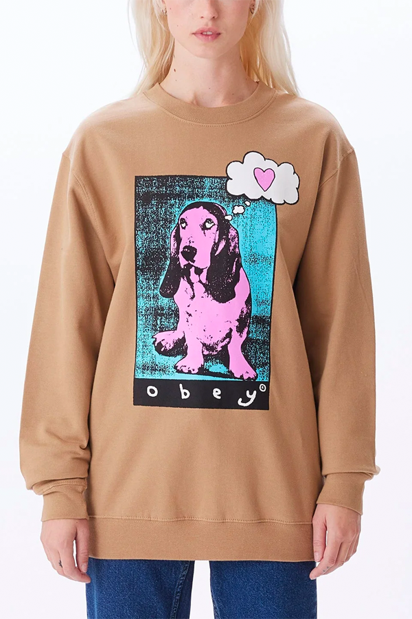 Obey Love Puppy 2 Crew | Sandstone - Visual Media Number 1 of 2