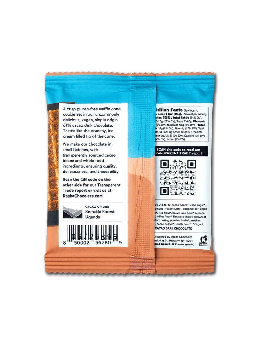 Vanilla Dipped Waffle Cone Chocolate Bar - Visual Media Number 2 of 2