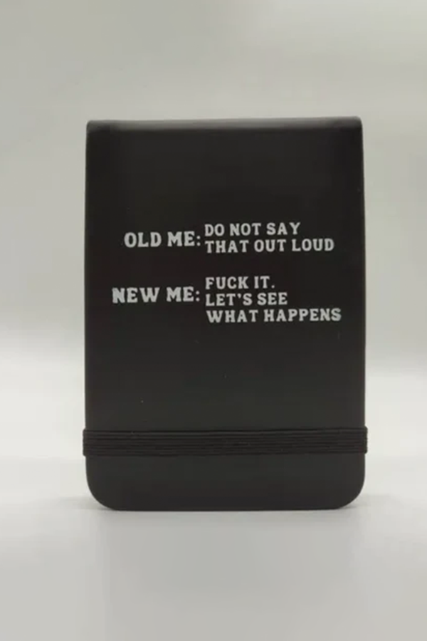 Old Me Vs New Me Leatherette Pocket Journal