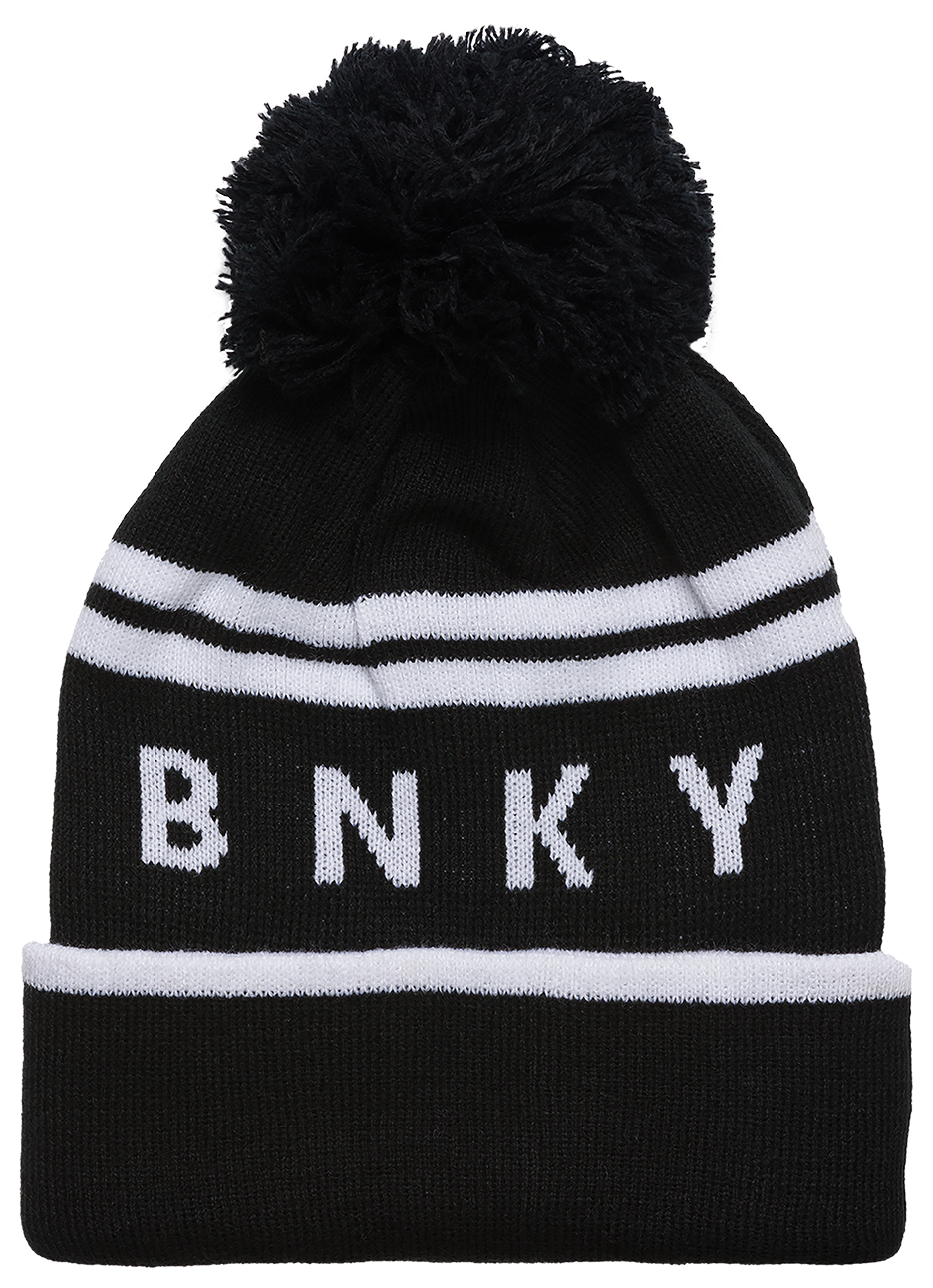 Kids Sundance Pom Beanie | Raven - Visual Media Number 1 of 1