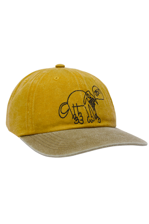 Pigment Obey Dog 6 Panel Cap | Pigment Mustard - Visual Media Number 1 of 2