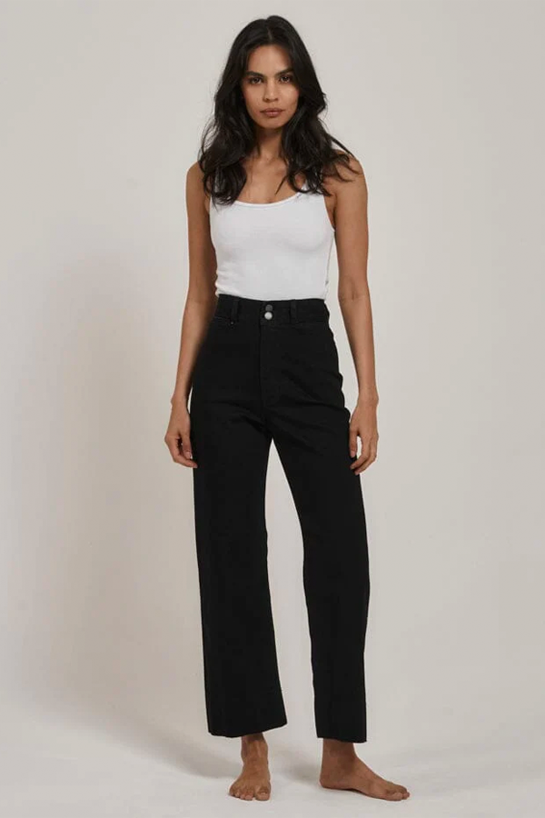 Belle Stretch Jean | Black Rinse - Main Image Number 1 of 3