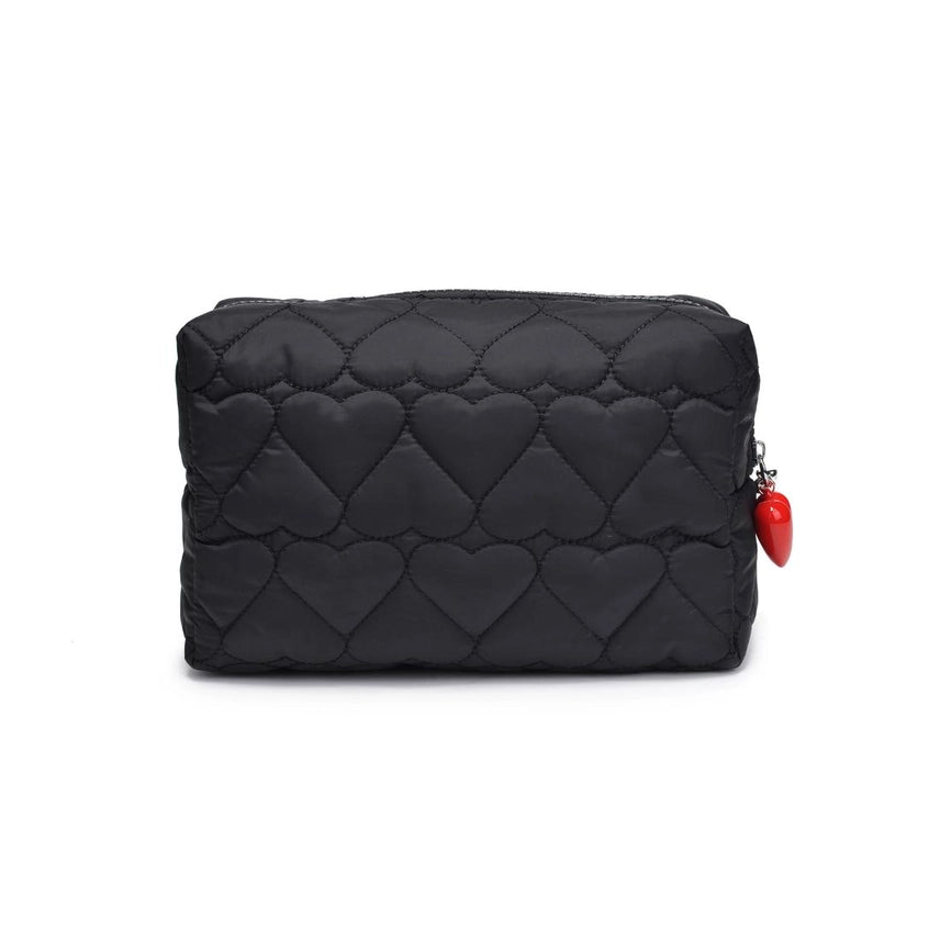 Pull My Heart Cosmetic Pouch | Black - Visual Media Number 2 of 4