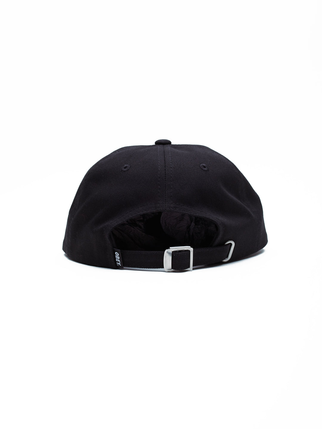 Jumbled 6 Panel Strapback | Black - Visual Media Number 2 of 2