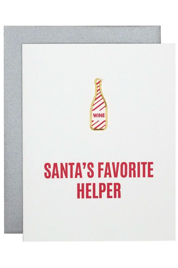 Santa's Favorite Helper Paperclip Card - Main Image Number 1 of 1
