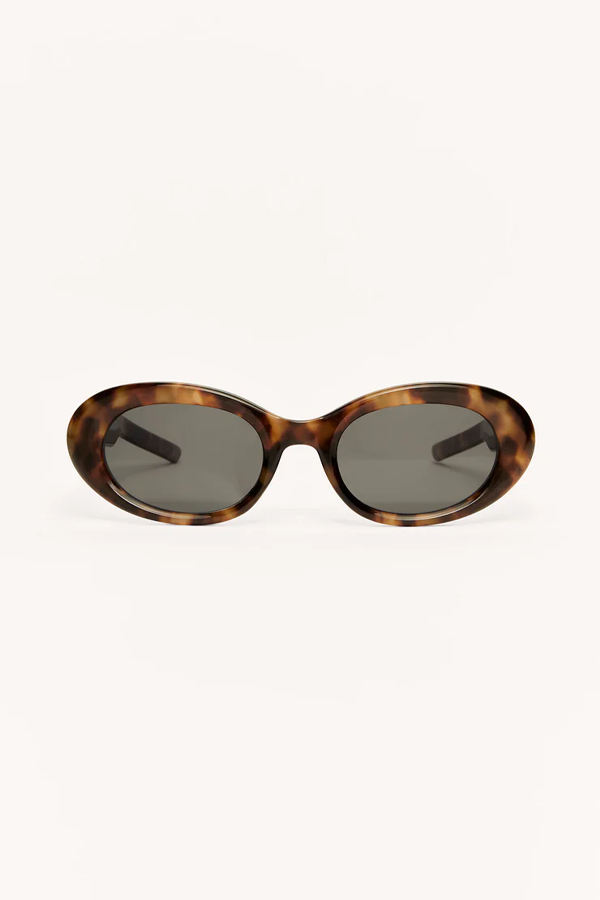 Dayglow Sunglasses | Dark Tort - Grey - Thumbnail Image Number 2 of 5
